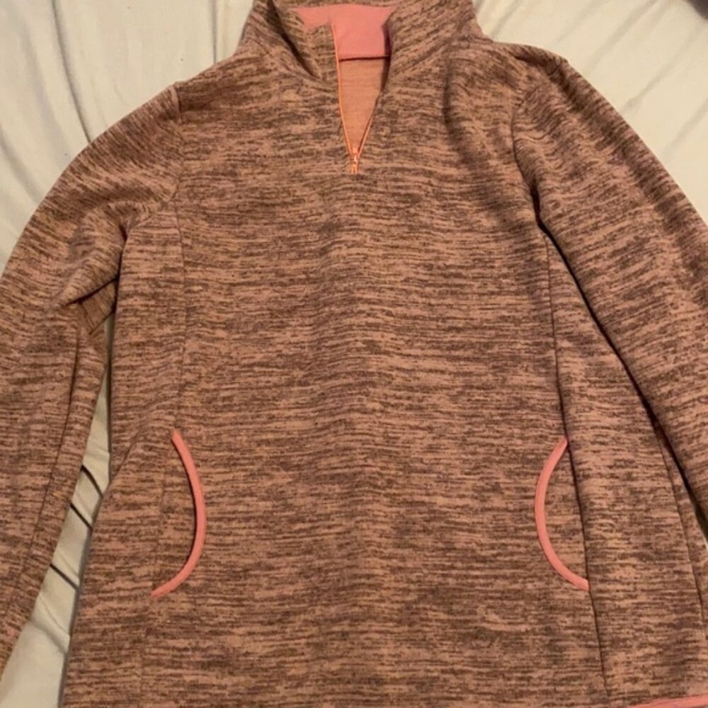 Pink quarter zip